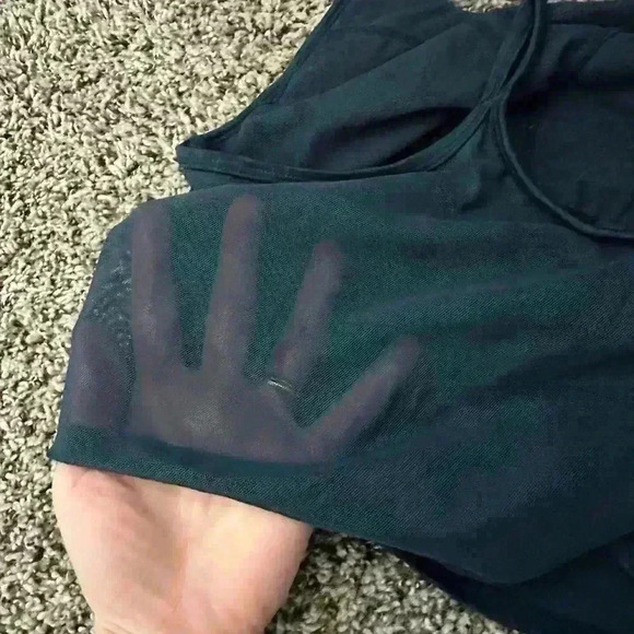 Sweaty Betty Blue Contour Crop Top Size small - Picture 4 of 6